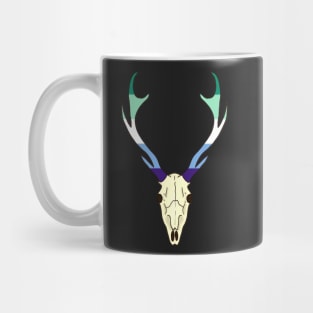 Gay Man Pride Deer Skull Mug